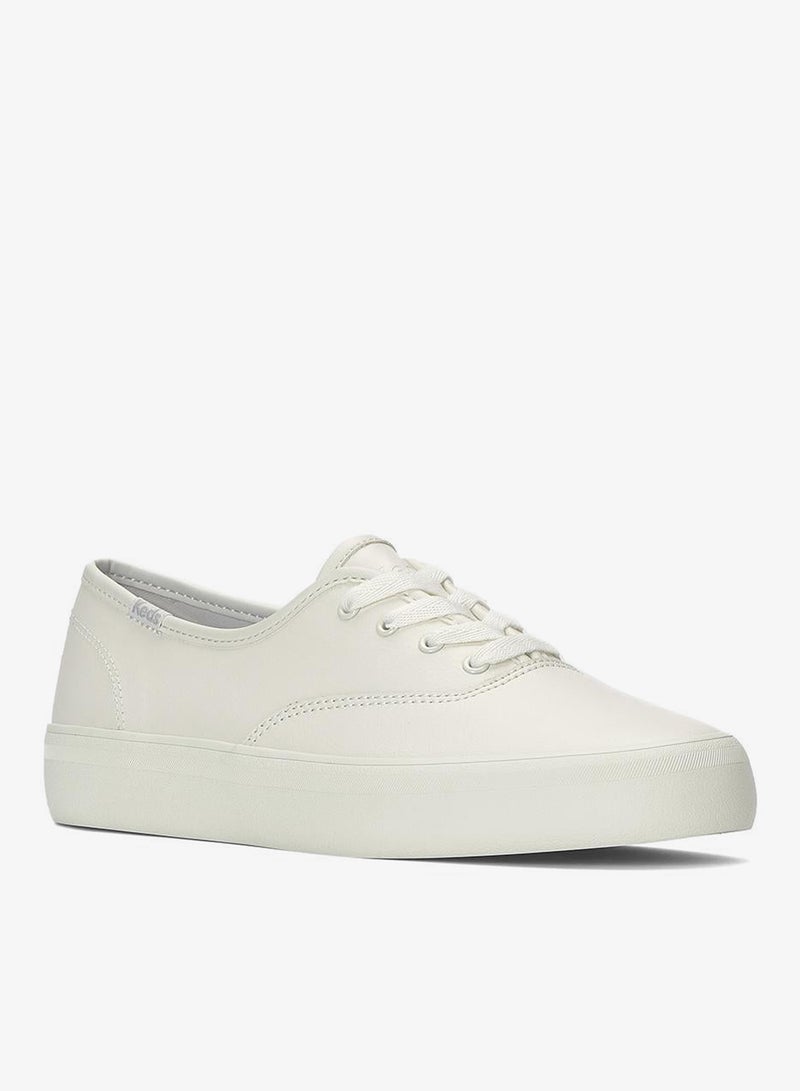 Keds Women's Champion GN Lace Up Leather  Casual Sneaker White - Image 3